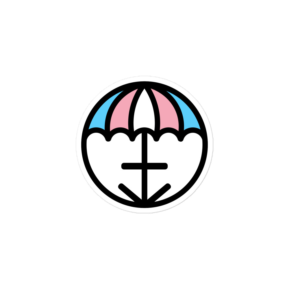 Trabrella Logo with Trans Colors Sticker